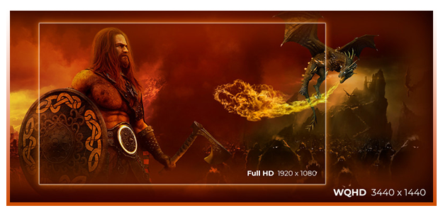 WIDE QHD (WQHD) RESOLUTION