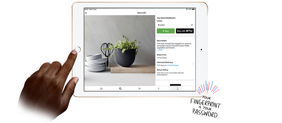 ipad touch ID