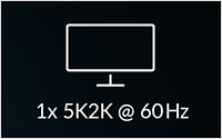 1x 5K2K @ 60Hz