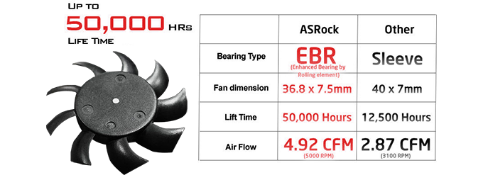 ebr bearing fan