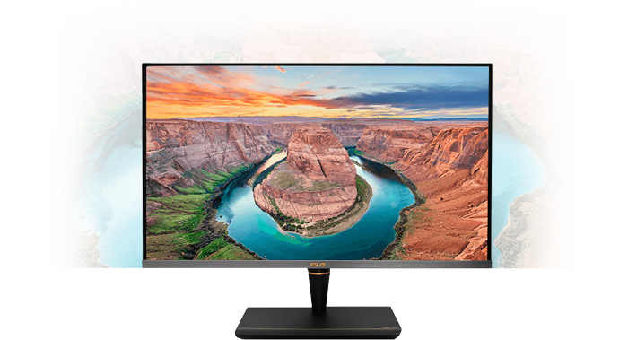 ASUS ProArt PA32UCX-PK with image of Grand Canyon Horse Shoe Bend