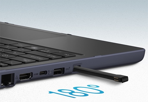 Image showing the stylus storage on an ASUS laptop