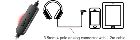 in-line mic cable