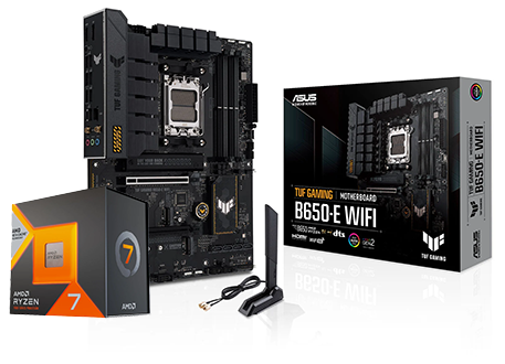 ASUS TUF GAMING B650-E WiFI ATX Motherboard with AMD Ryzen™ 7 7800X3D CPU Bundle
