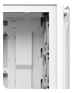Standoff-mounted tempered-glass front panel
