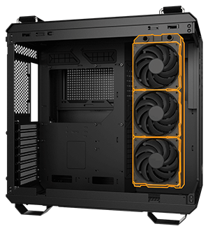 Radiator at top side