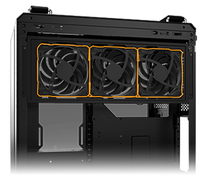 Case with fans