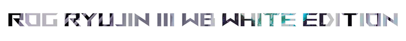ROG Ryujin III WB Water Block White Edition