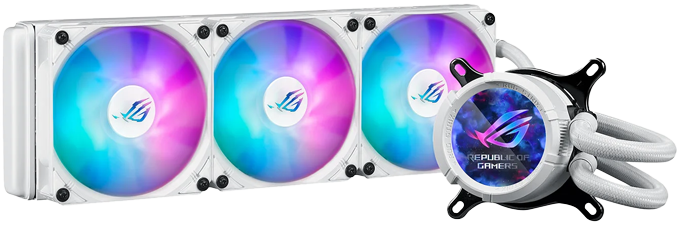 ROG Strix LC III 360 ARGB LCD White CPU Liquid Cooler