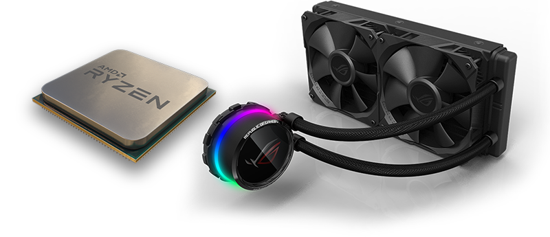 Ryzen 5 2600X CPU and ASUS ROG RYUO 120 mm