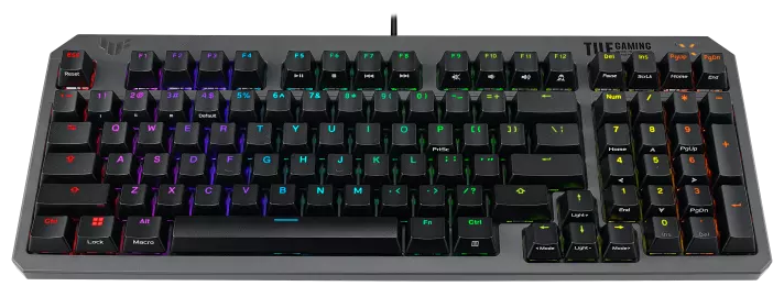 Front angle view of the TUF Gaming K3 Gen II keyboard
