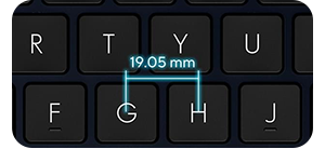 Desktop inspired keyboard