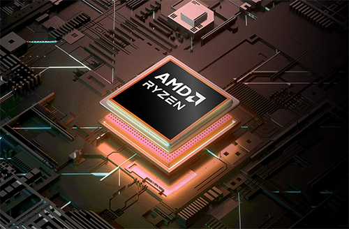 Close up image of AMD CPU