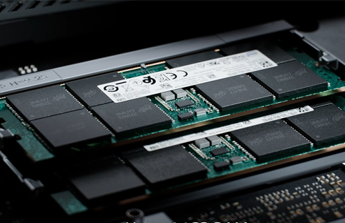 Close up image of RAM installation