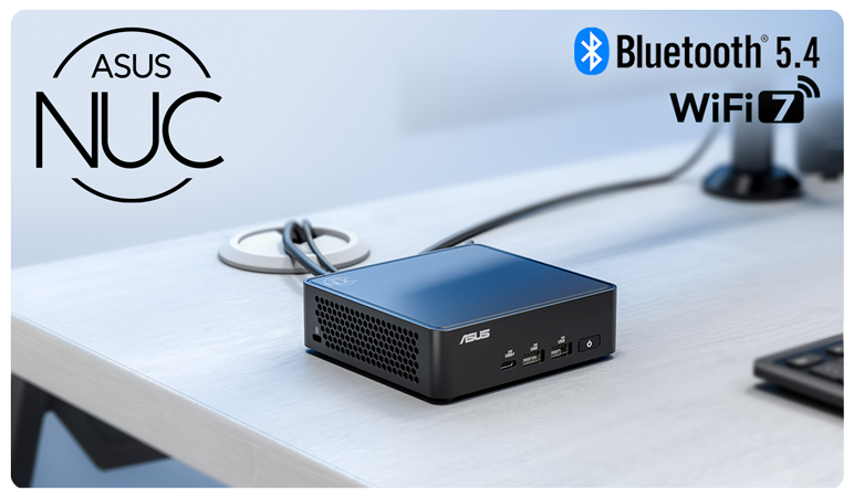 A compact ASUS NUC 15 Pro sat in a clean workspace