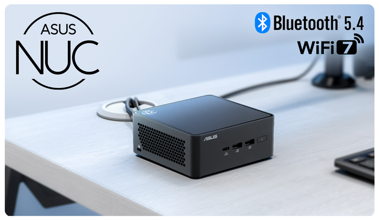 A compact ASUS NUC 15 Pro sat in a clean workspace