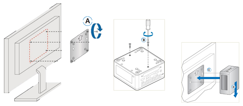 Mounting instructions for the ASUS NUC 15 Pro+