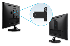 Lockable VESA mount design
