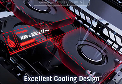 Close up image of integrated fans