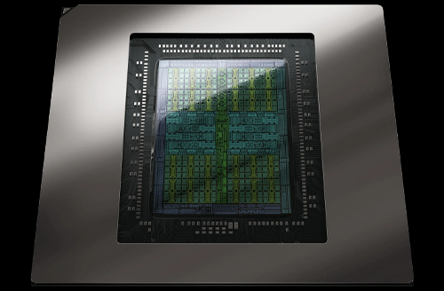 Close up image of GPU Chipset