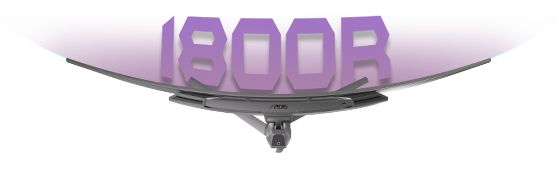 1800R Monitor Curve