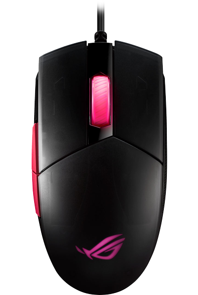 ROG Strix Impact II Electro Pink RGB Ambidextrous Gaming Mouse