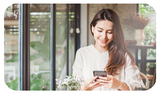 Person using mobile phone