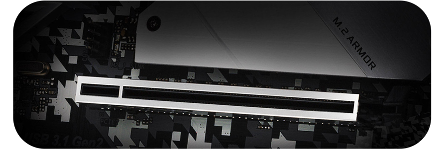 Steel PCI-E slots