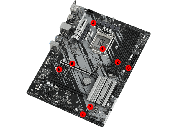 Design of ASRock B460 PG 4 Motherboard