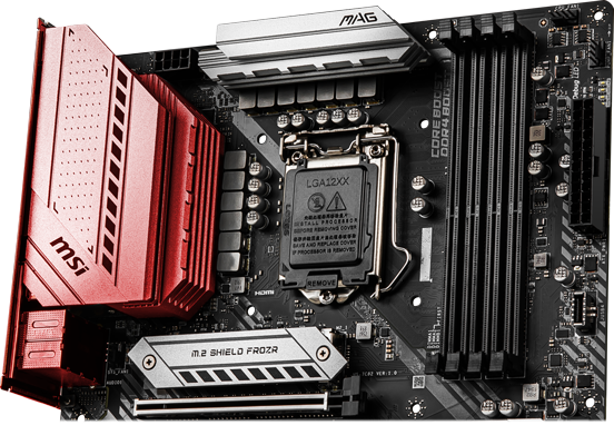 Pre installed IO Shield