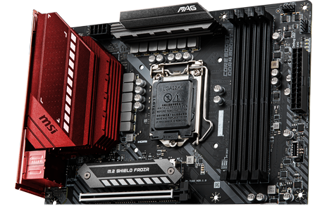 Pre installed IO Shield