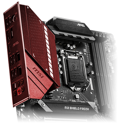 Pre installed IO Shield