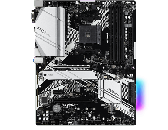 ASRock B550 Pro4 3rd Gen AMD Ryzen ATX Motherboard