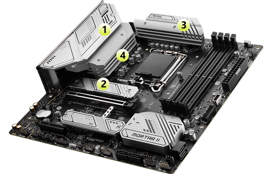 Massive Cooling heatsinks