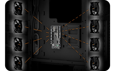 Eight fan connectors