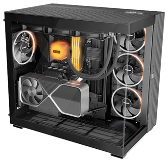 Light Wings LX 120mm PWM Reverse White fans in a system