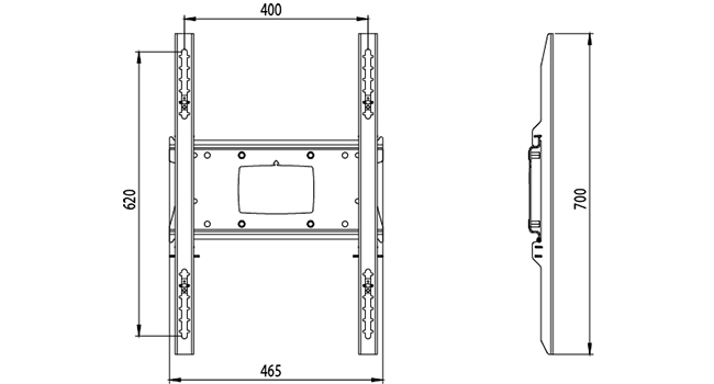 Unicol Bracket Dimensions