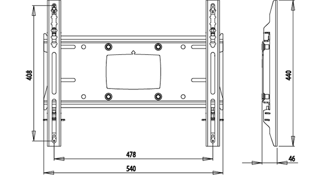 Unicol Bracket Dimensions