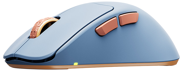MC 2.1 RGB Gaming Mouse angled to the left
