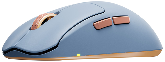 MC 2.1 RGB Gaming Mouse angled to the left