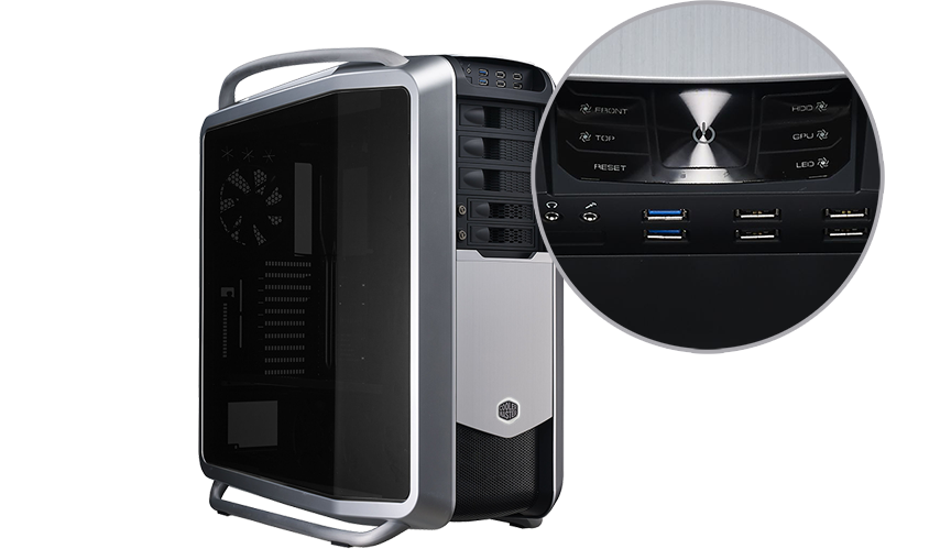 Advanced Control Panel & hidden hot-swap bays
