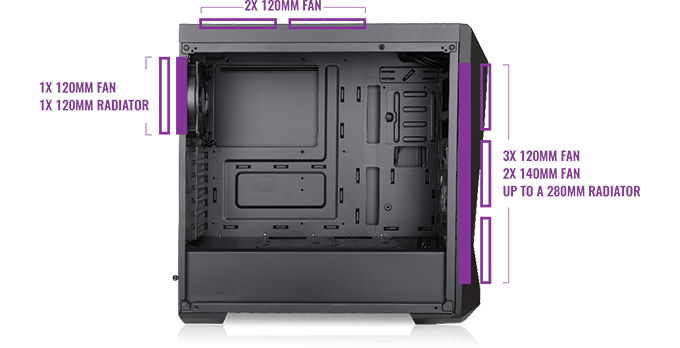 k500 fan options