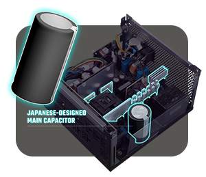 Japanese Design Main Capacitors