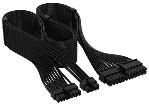 black corsair psu cable