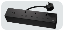 Desk or Rail Mounted Power Strip