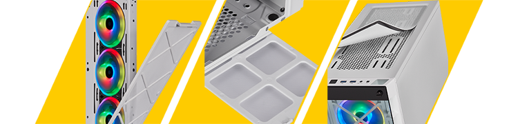 three dust filters
