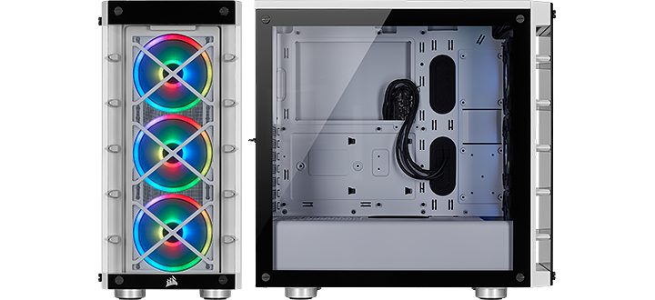icue 465X RGB case white