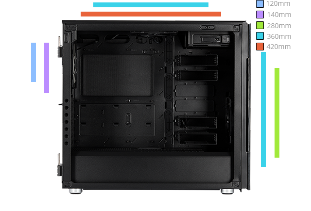 corsair carbide 678c radiators