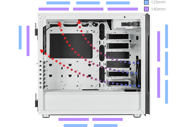 corsair carbide 678c fans