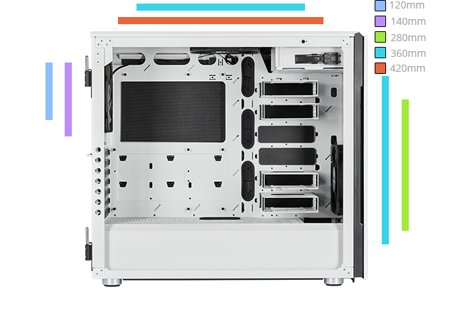 corsair carbide 678c radiators